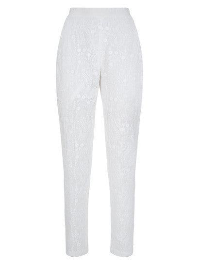 Uzma Bozai Hand Embroidered Apti Trousers