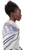A Peace Treaty Fair Trade Silk Sokoto White Scarf