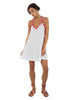 Pitusa Fairtrade Pom Pom Mini Dress - White