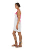 Pitusa Fairtrade Pom Pom Mini Dress - White