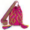 Castellano Hand Woven Mochila Bag - Fuchsia