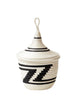 Indego Africa Hand Woven Peace Basket - Black