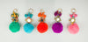 Bohemia Hand Made Pom Pom Mirror Keyring