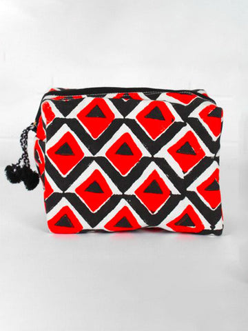 Bohemia Hand Made Geo Print Wash Bag
