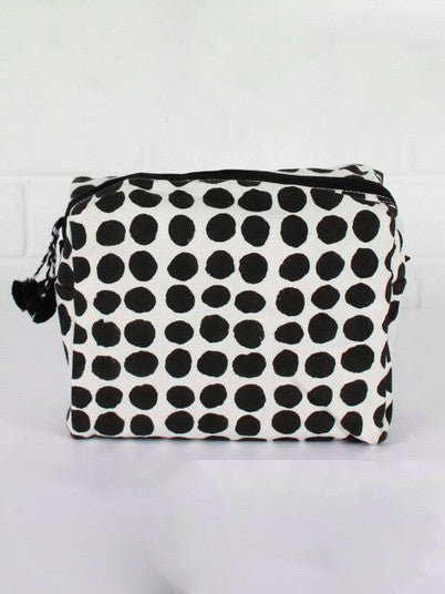 Bohemia Hand Made Spot Print Wash Bag