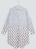Eight Hour Studio Organic Cotton Night Shirt - Blue