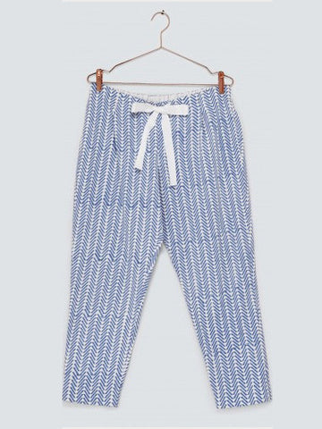 Eight Hour Studio Organic Cotton PJ Trousers - Blue