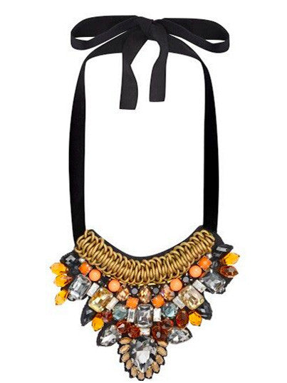 Uzma Bozai Hand Embroidered Necklace