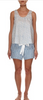 Eight Hour Studio Organic Cotton Open Back Tank Top - Blue