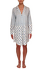 Eight Hour Studio Organic Cotton Night Shirt - Blue