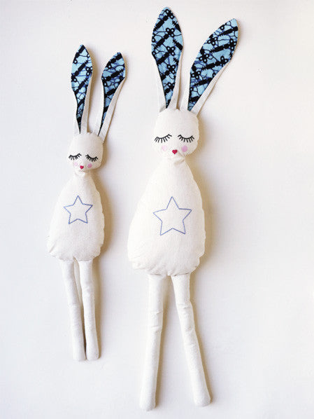 Indego Africa Hand Stitched Sleepy Star Bunny