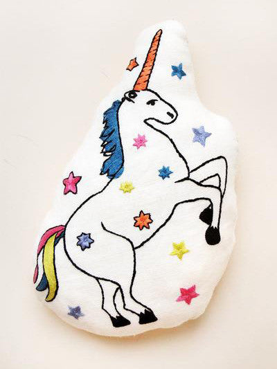 Indego Africa Hand Made Unicorn Pillow