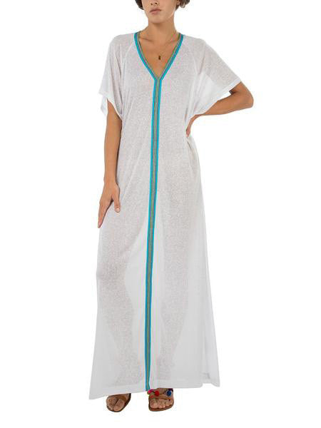 Pitusa Fairtrade Inca Abaya - White