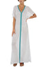 Pitusa Fairtrade Inca Abaya - White