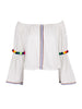Pitusa Fairtrade Pom Pom Crop Top