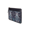 Scalo 502 Hand Woven Sloane Squeeze Clutch - Blue & Grey