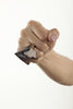 Ruda Hand Sculpted Wood Ring - White Gem